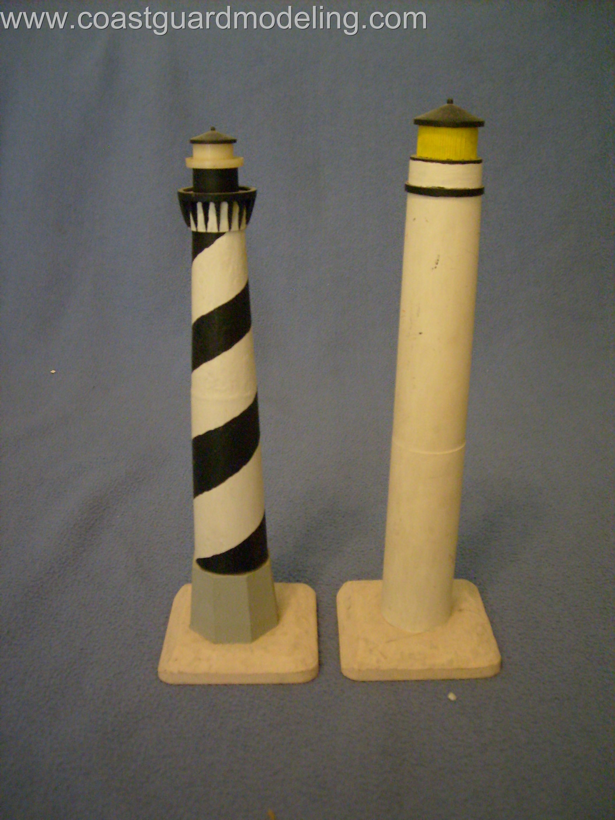 Cape Hatteras and Boston Lighthouses